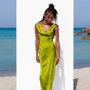 Rat & Boa NAVARRA DRESS LIME